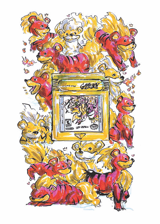 ODY - Flame Collage - Print