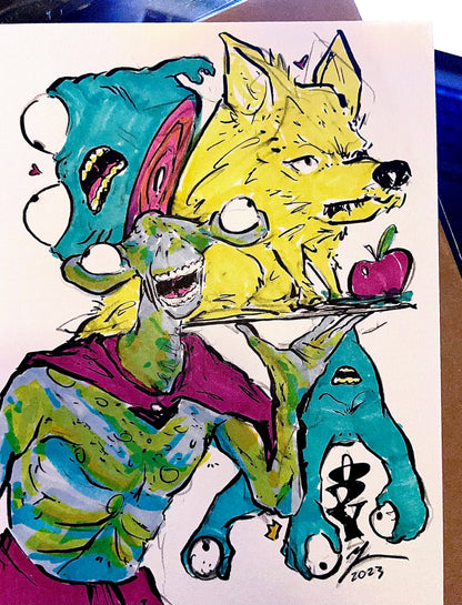 ODY - Creature Commission - 11"x14"