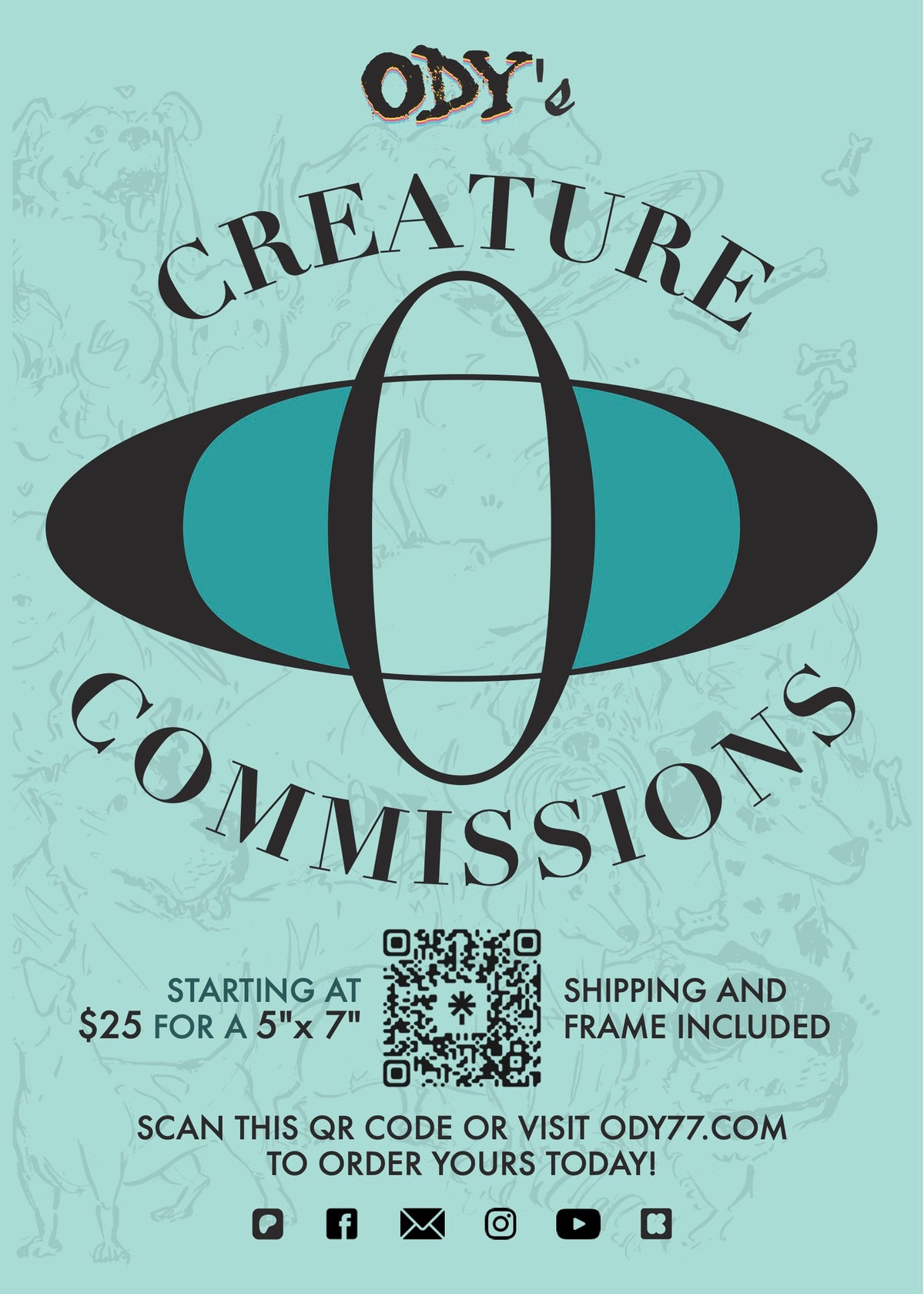 ODY - Creature Commission - 11"x14"